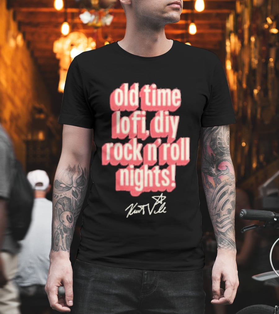 Old Time Lofi DIY Rock N'Roll Nights Kurt Vile T-Shirt