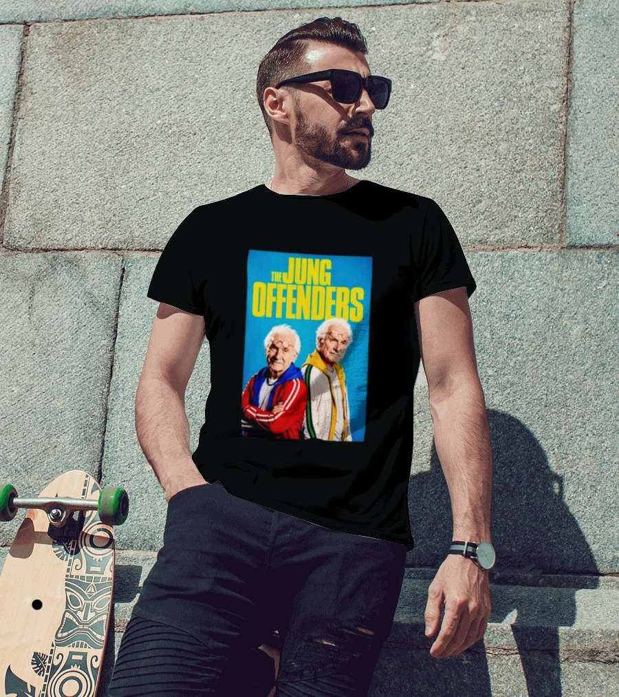 The Jung Offenders Comedy Duo Vintage Look T-Shirt