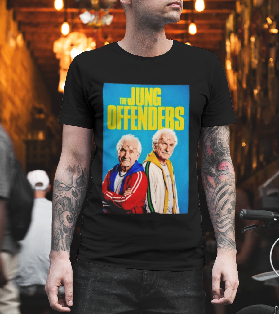 The Jung Offenders Comedy Duo Vintage Look T-Shirt