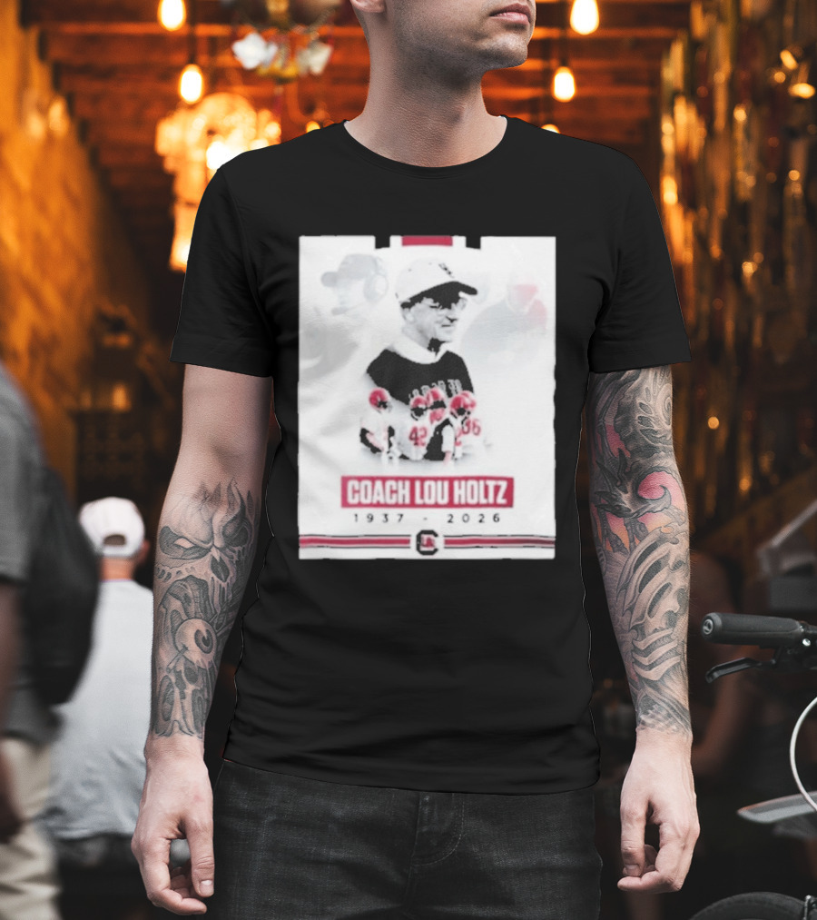 Coach Lou Holtz 1937 2026 Memorial South Carolina Football T-Shirt