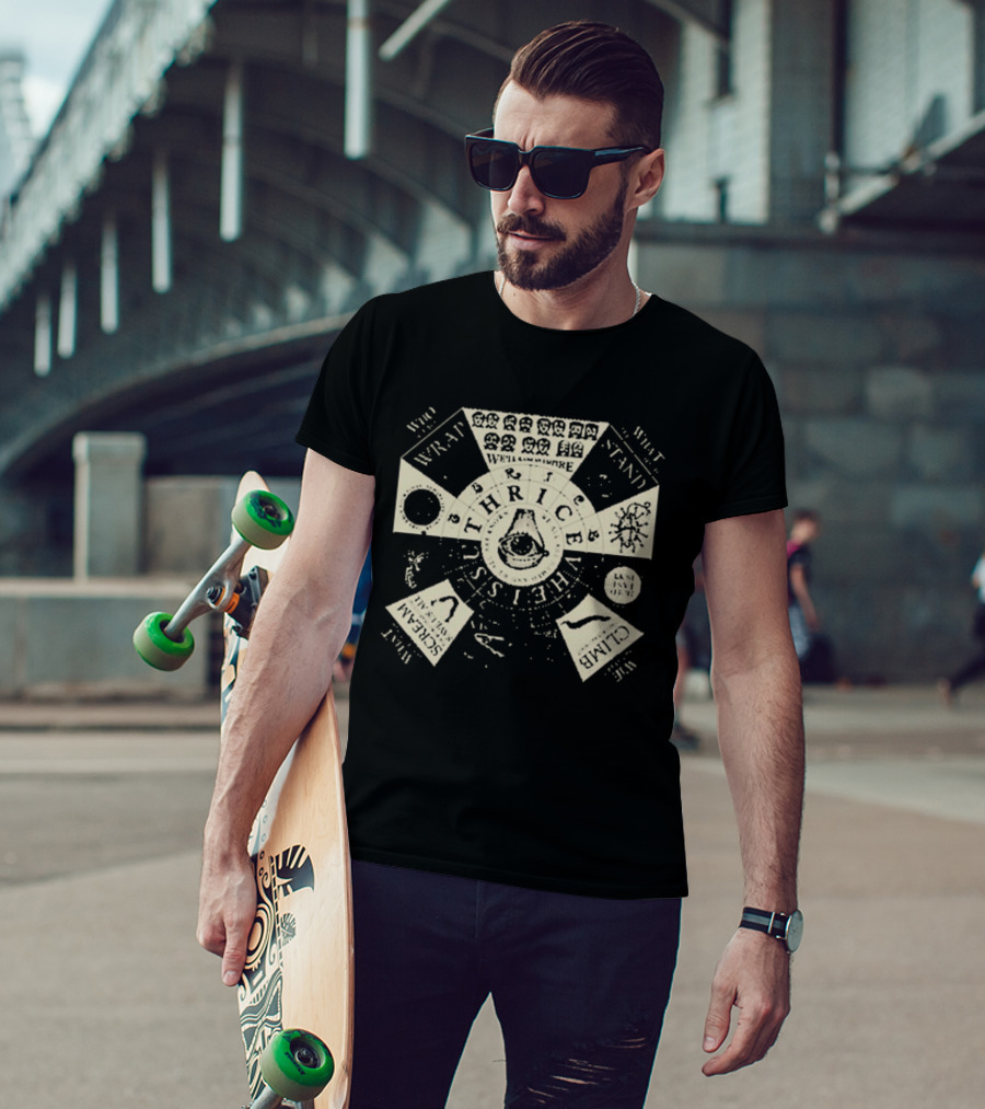 Thrice Vheissu Album Cover With Music Symbols And Mechanical Details T-Shirt