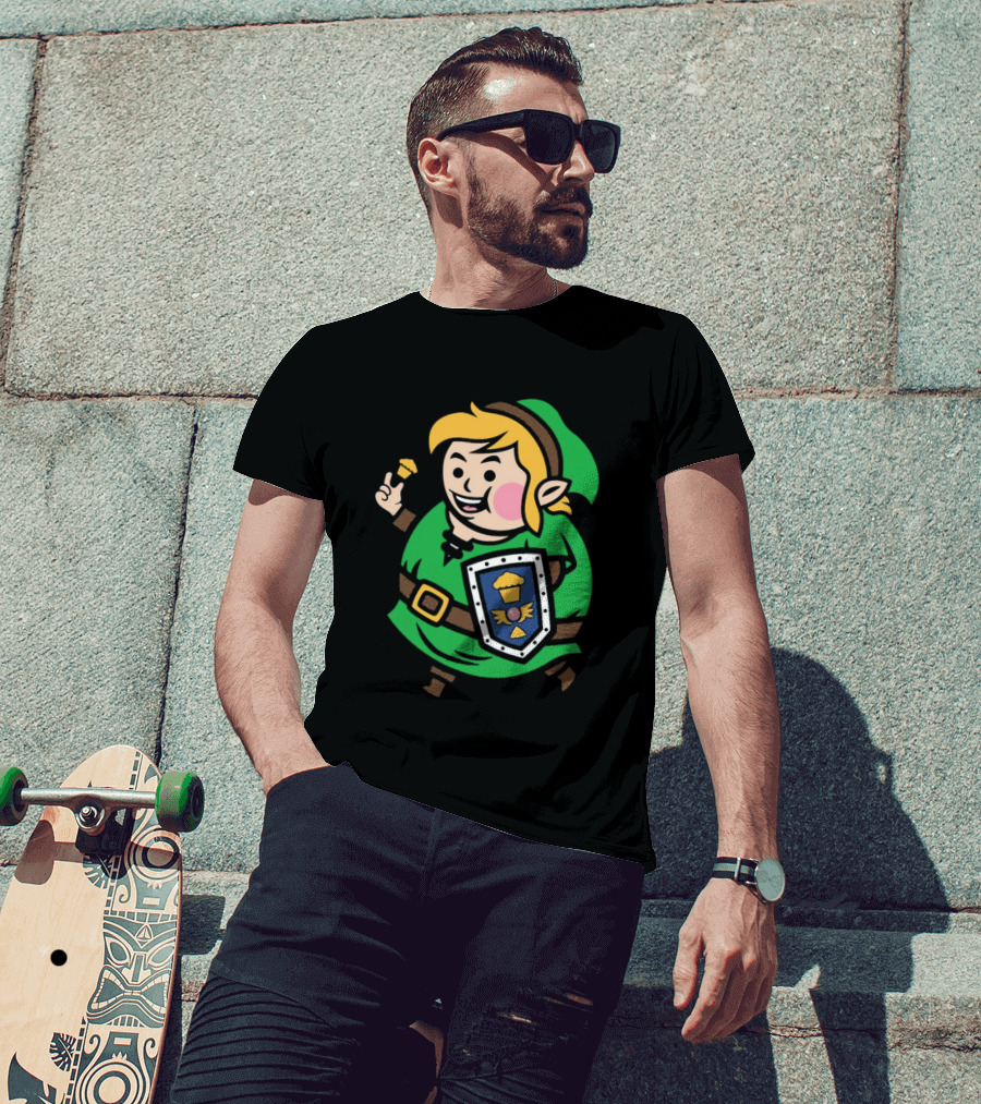 Johnny Cupcakes Legend Big Kid Green Outfit Shield Cupcake Hero T-Shirt