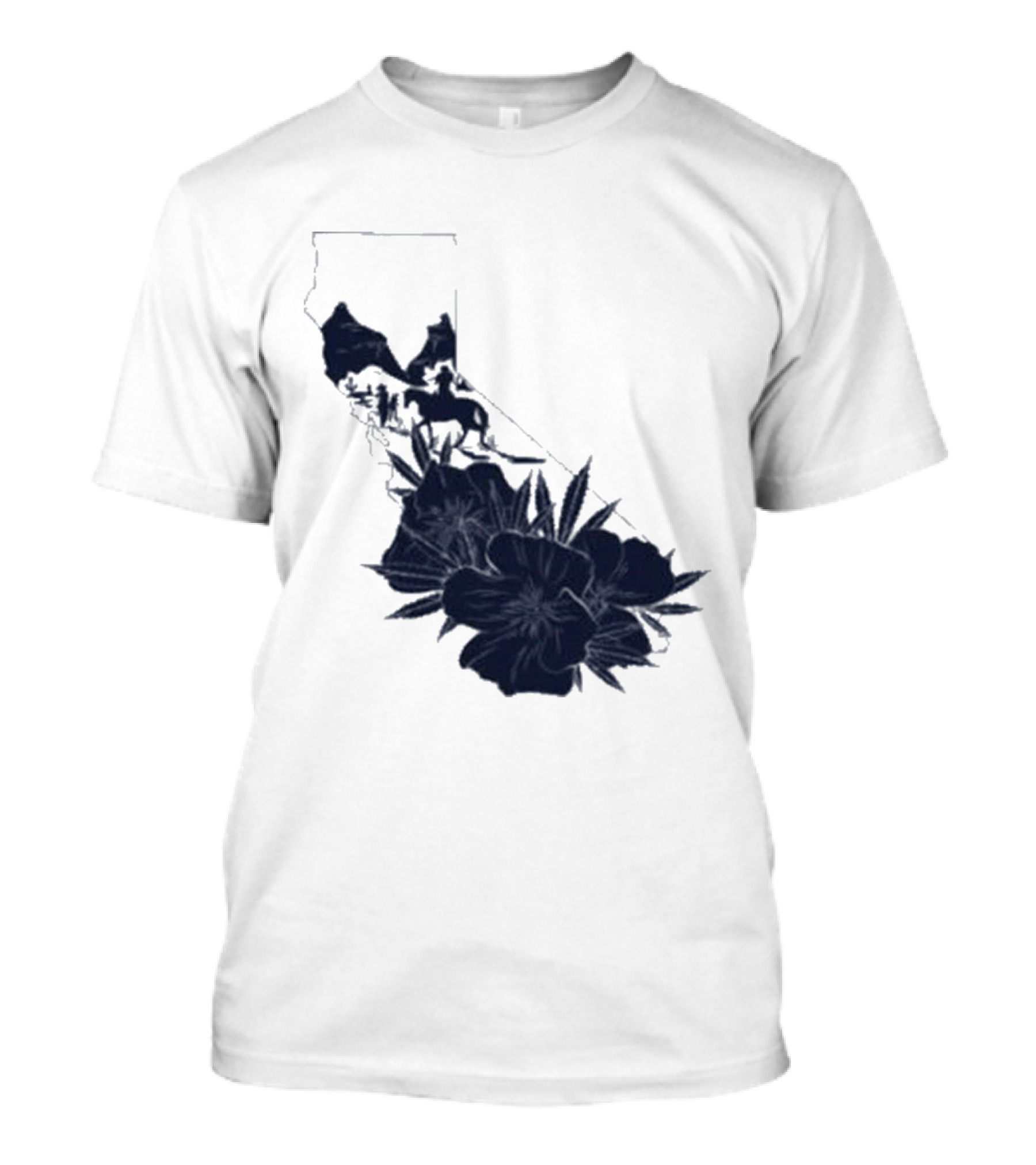 Crooks & Castles Califas California Script Floral T-Shirt