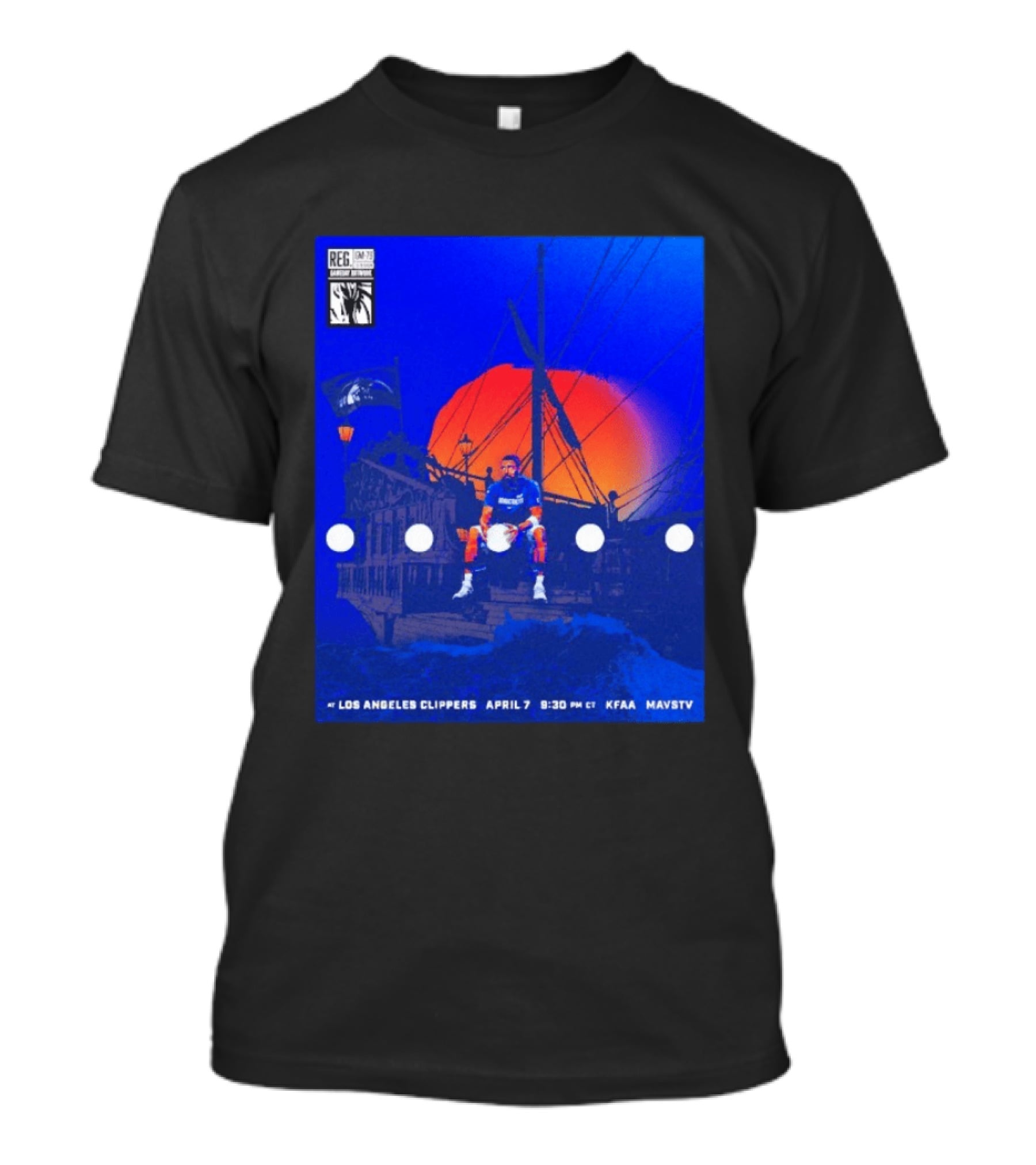 Kyrie Irving Dallas Mavericks Game At Los Angeles Clippers April 7 9:30 PM KFAA MavsTV T-Shirt