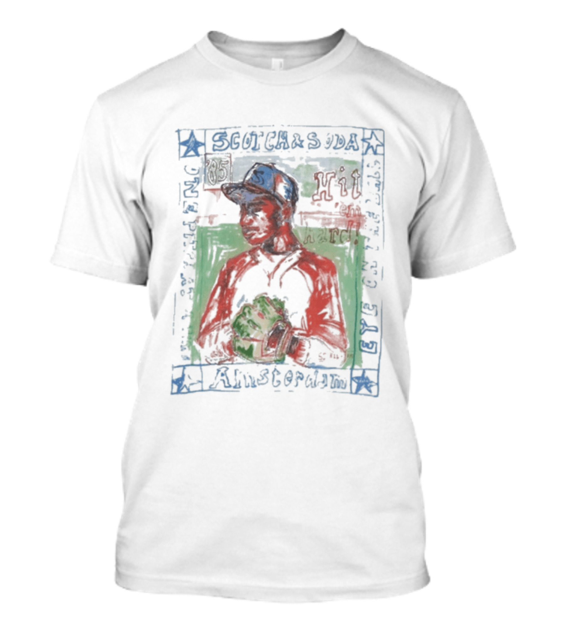 Scotch And Soda Baseball Relaxed Fit T-Shirt