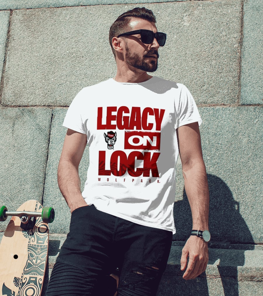 NC State Wolfpack Legacy On Lock 2026 March Madness T-Shirt