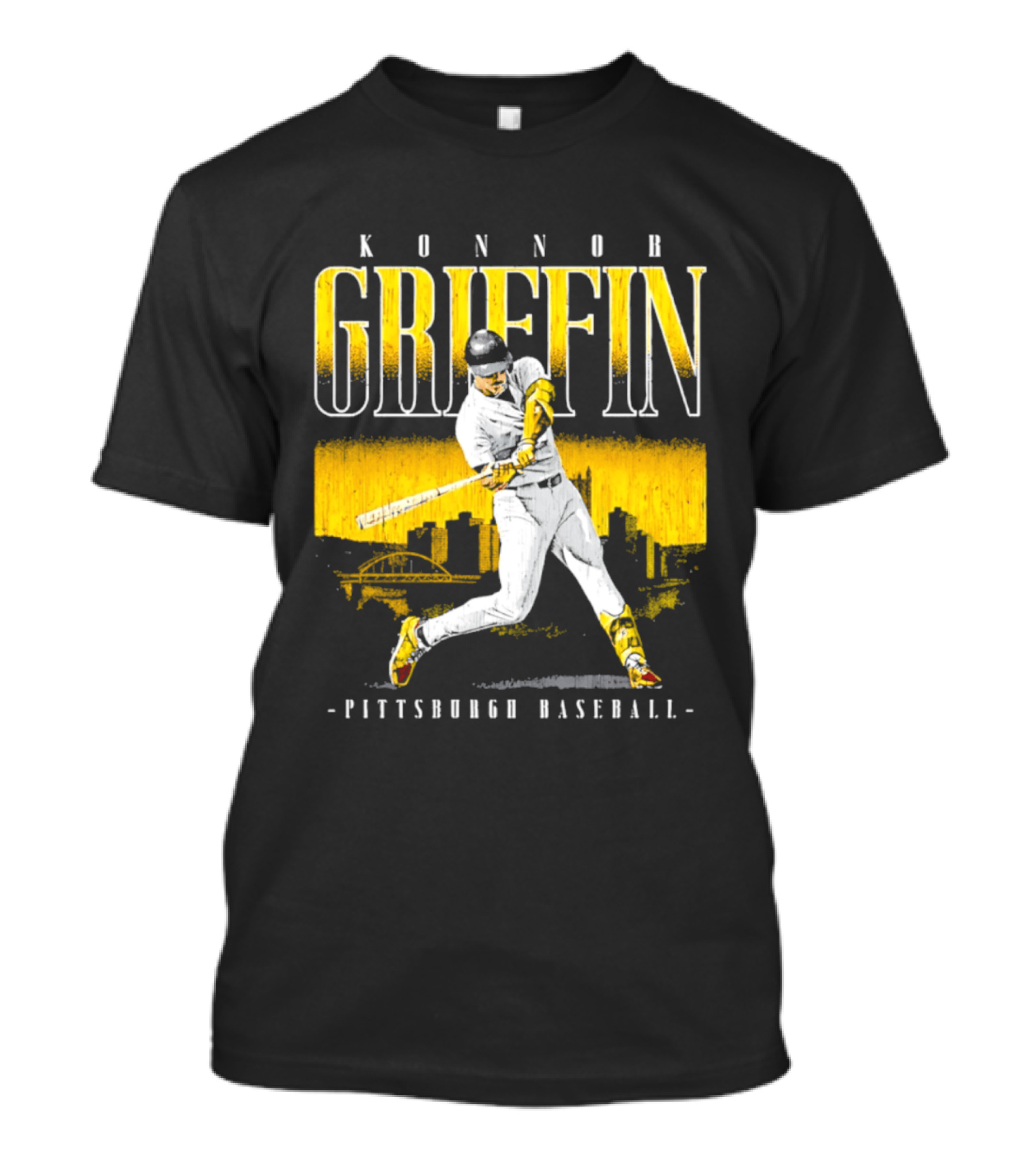 Konnor Griffin Pittsburgh Baseball City Skyline T-Shirt