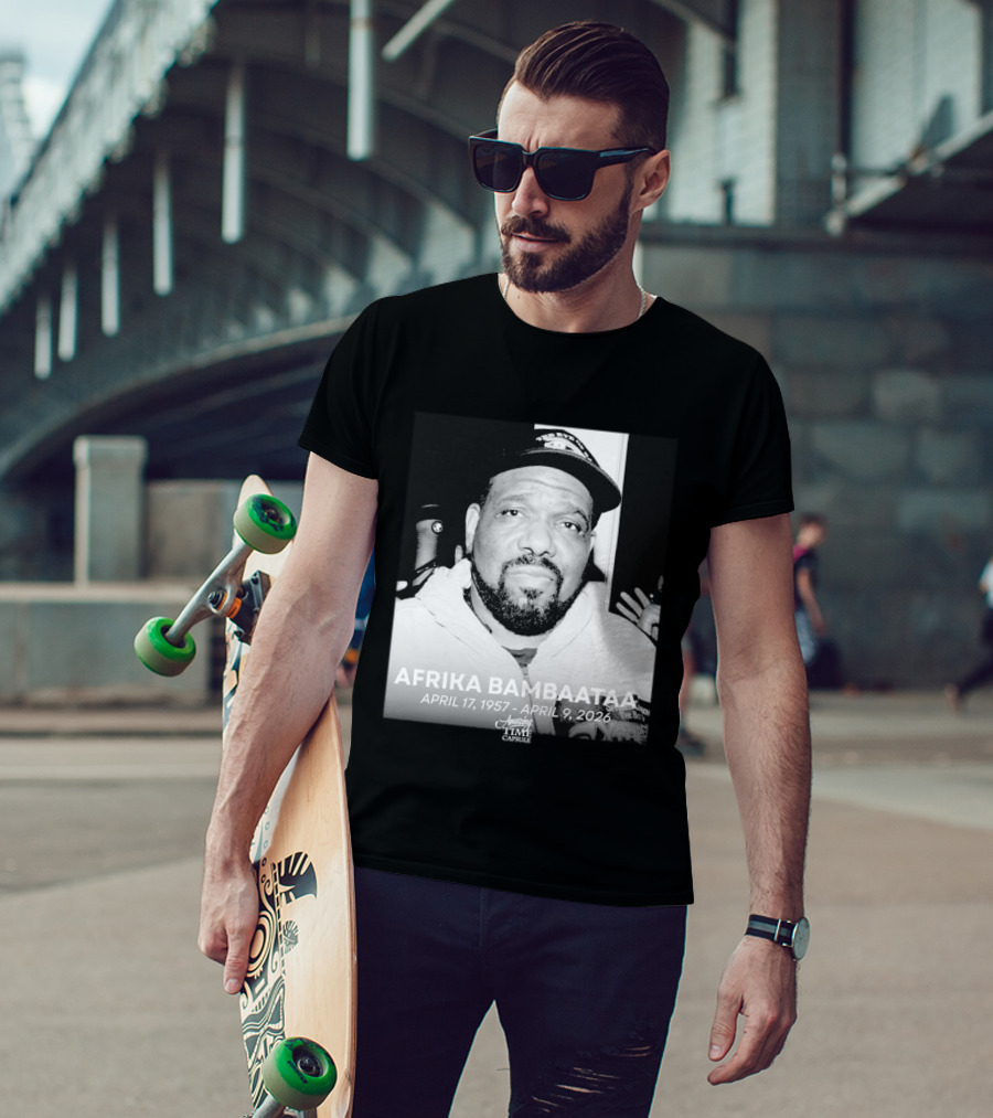Afrika Bambaataa April 17 1957 April 9 2026 Time Capsule T-Shirt