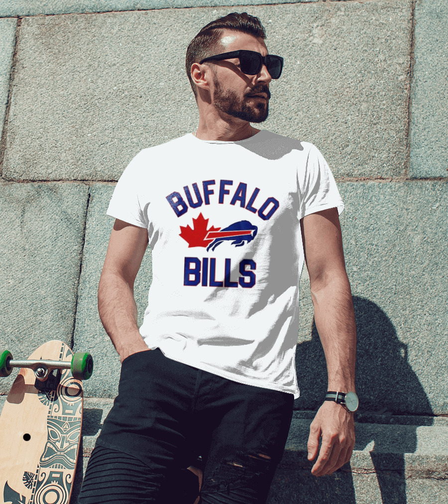 Buffalo Bills Maple Leafs Mafia Canada Collaboration T-Shirt