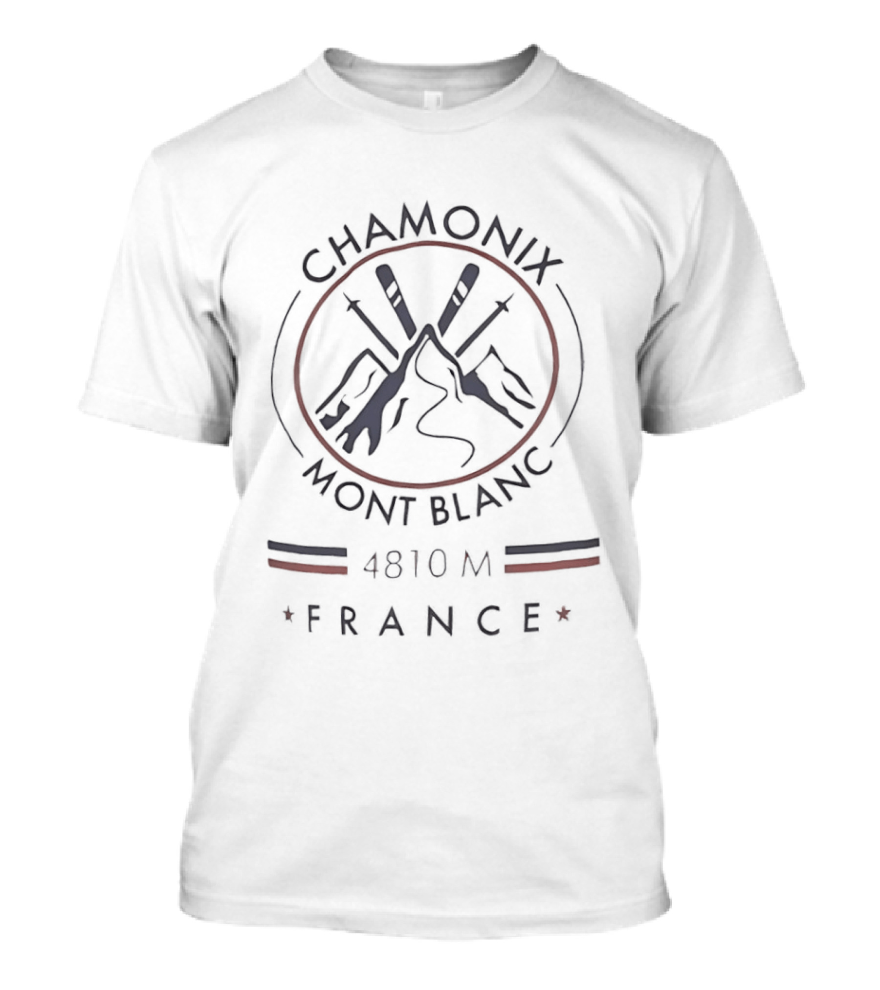 Chamonix Mont Blanc France 4810M T-Shirt