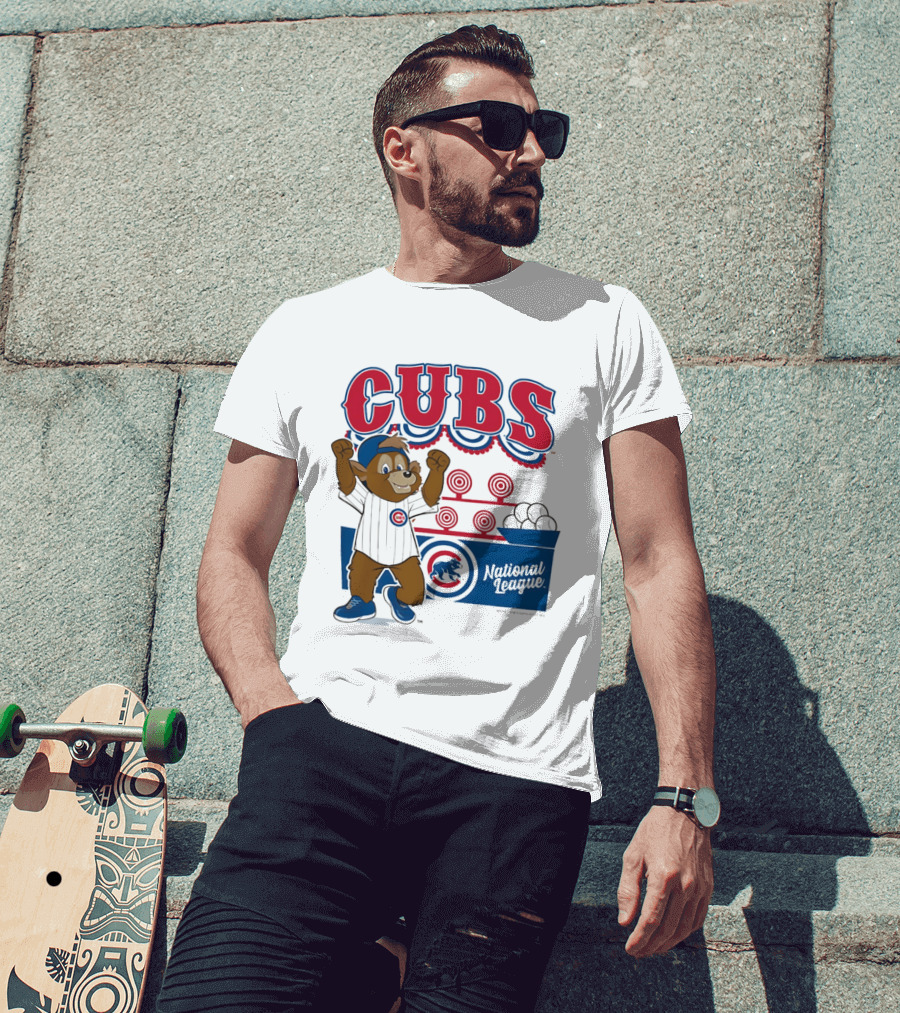 Chicago Cubs 2026 National League Mascot Step Back Up T-Shirt