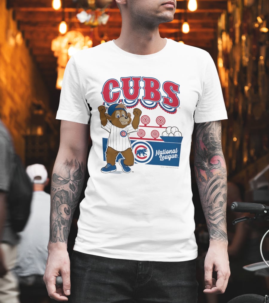 Chicago Cubs 2026 National League Mascot Step Back Up T-Shirt