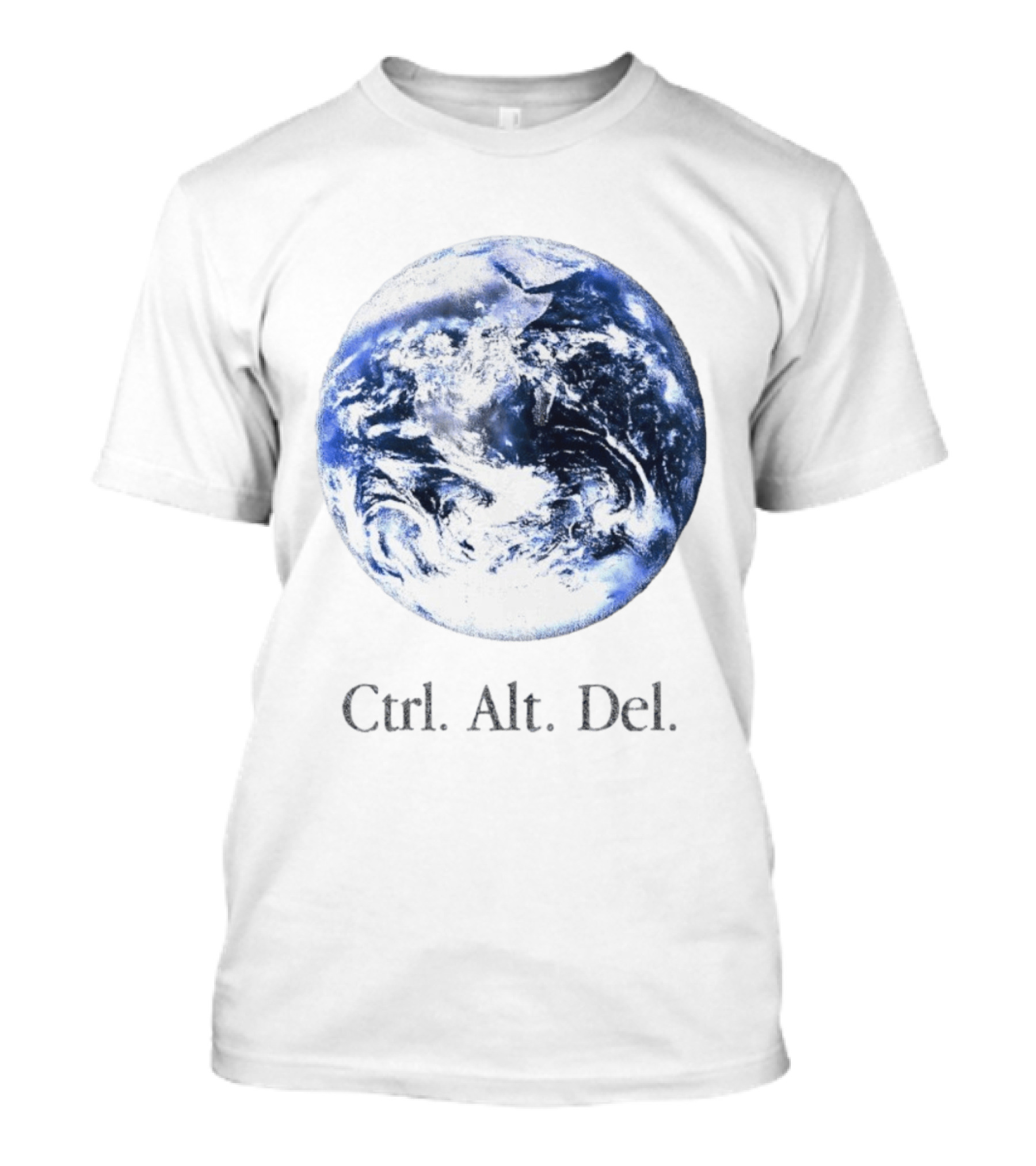 Earth Ctrl Alt Del Retro Computing Humor T-Shirt