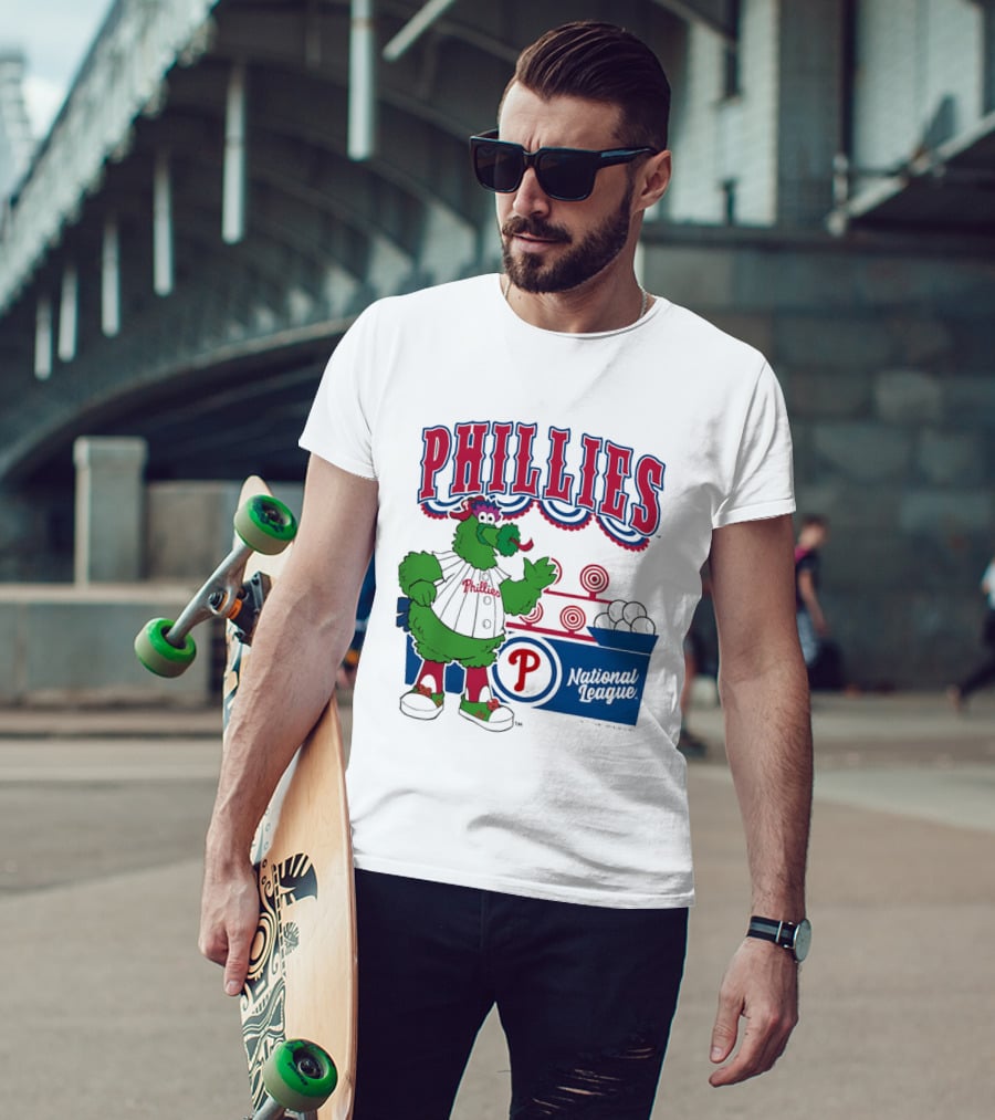 Philadelphia Phillies 2026 Step Back Up Phillies Phanatic National League T-Shirt