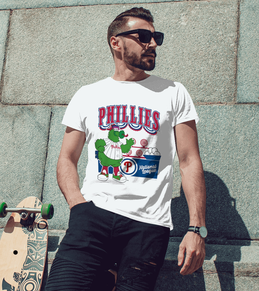 Philadelphia Phillies 2026 Step Back Up Phillies Phanatic National League T-Shirt