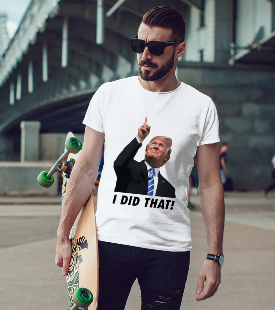 Trump I Did That Pointing Gesture Price Commentary T-Shirt
