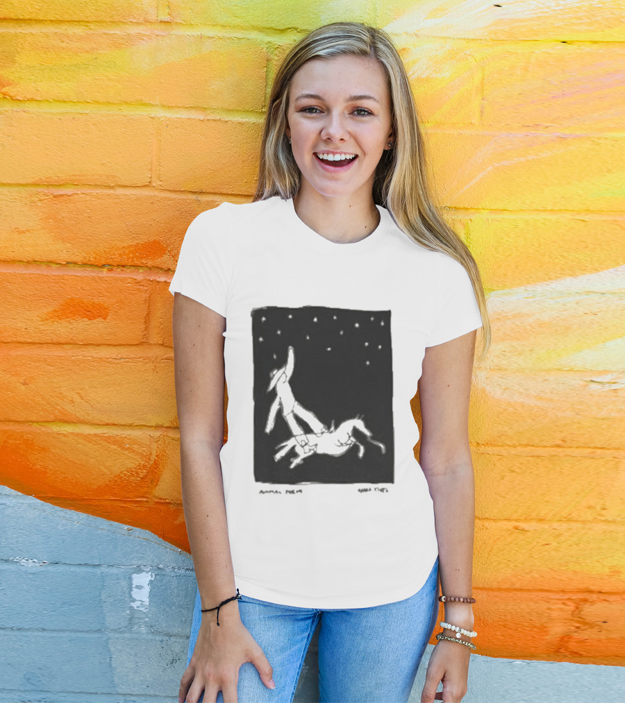Anna Tivel Cowboy Under Starry Night T-Shirt