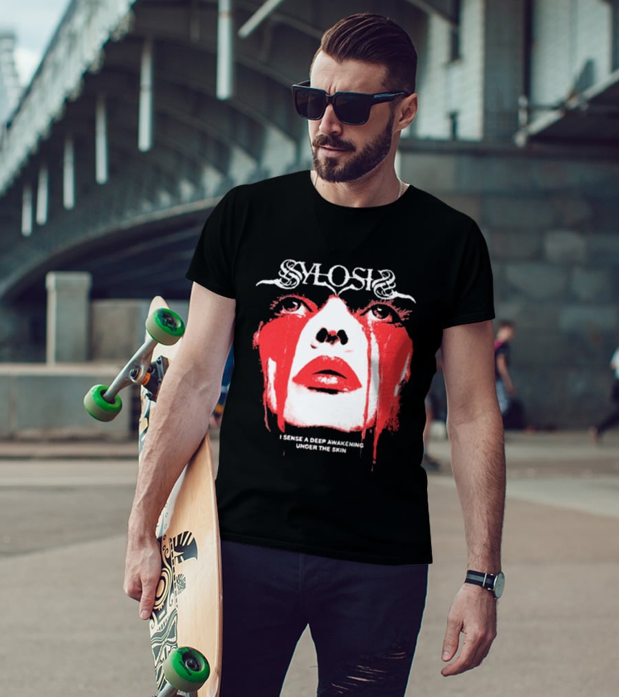 Sylosis I Sense A Deep Awakening Under The Skin Blood Tears Face T-Shirt