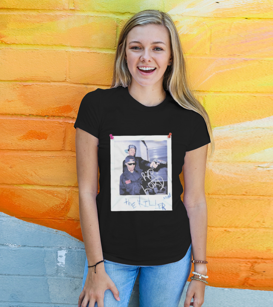 Three 6 Mafia RIP Lord The Killer MIN With Graffiti Style Polaroid T-Shirt