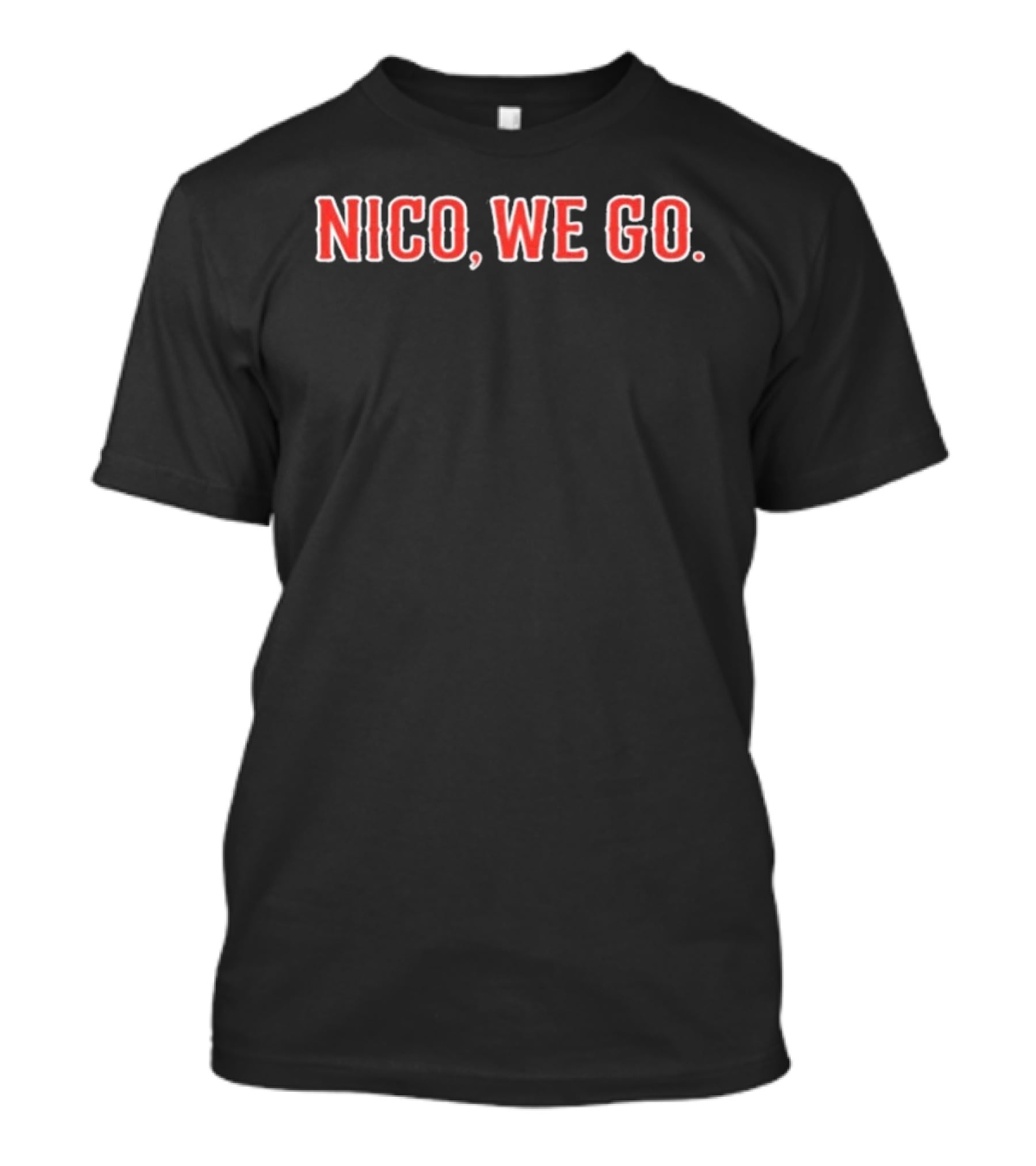 Nico We Go Bold Lettering Red T-Shirt