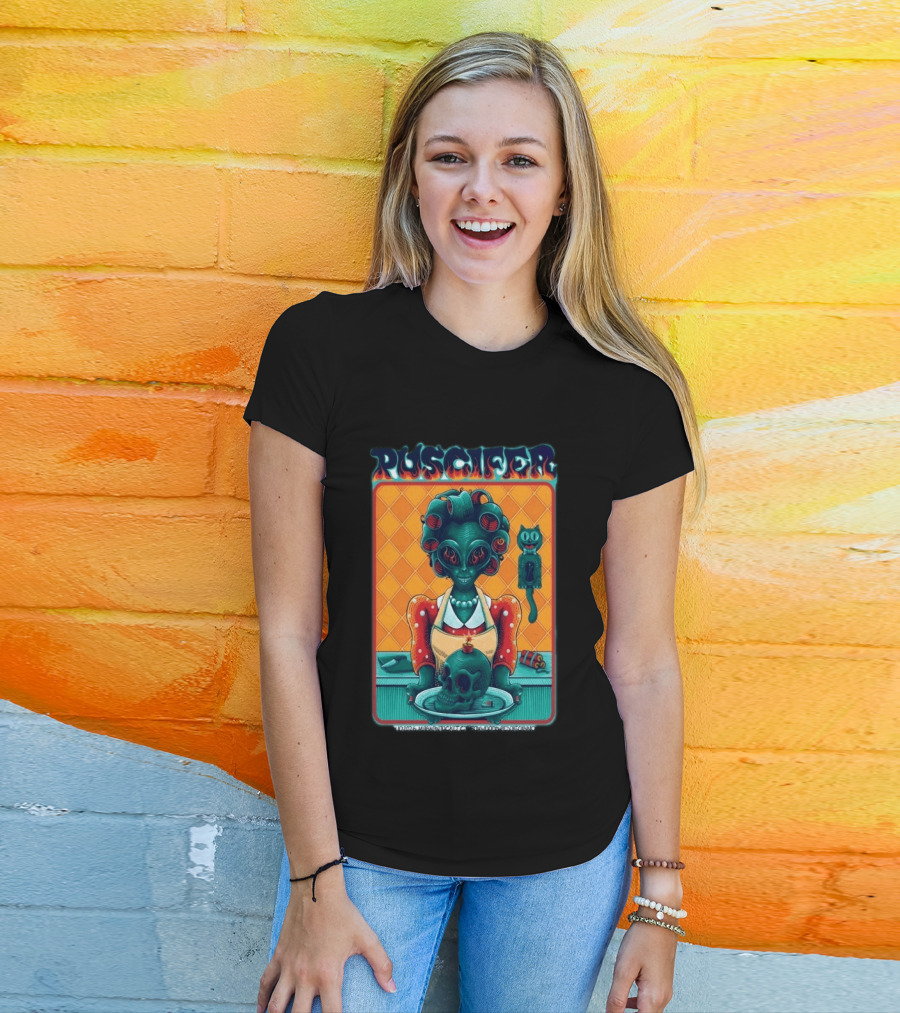 Puscifer Apr 10 2026 Mashantucket CT Foxwoods Resort Casino Alien Chef With Skull And Cat T-Shirt