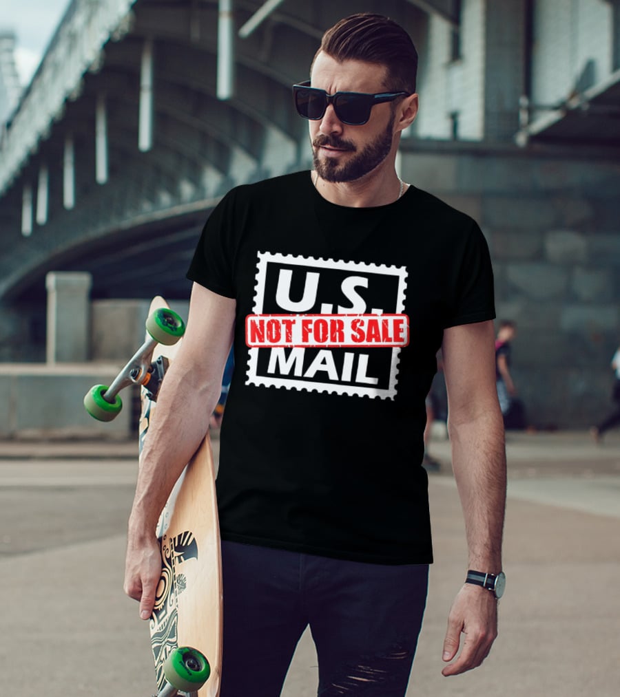 U.S. Mail Not For Sale Stamp Style Block T-Shirt