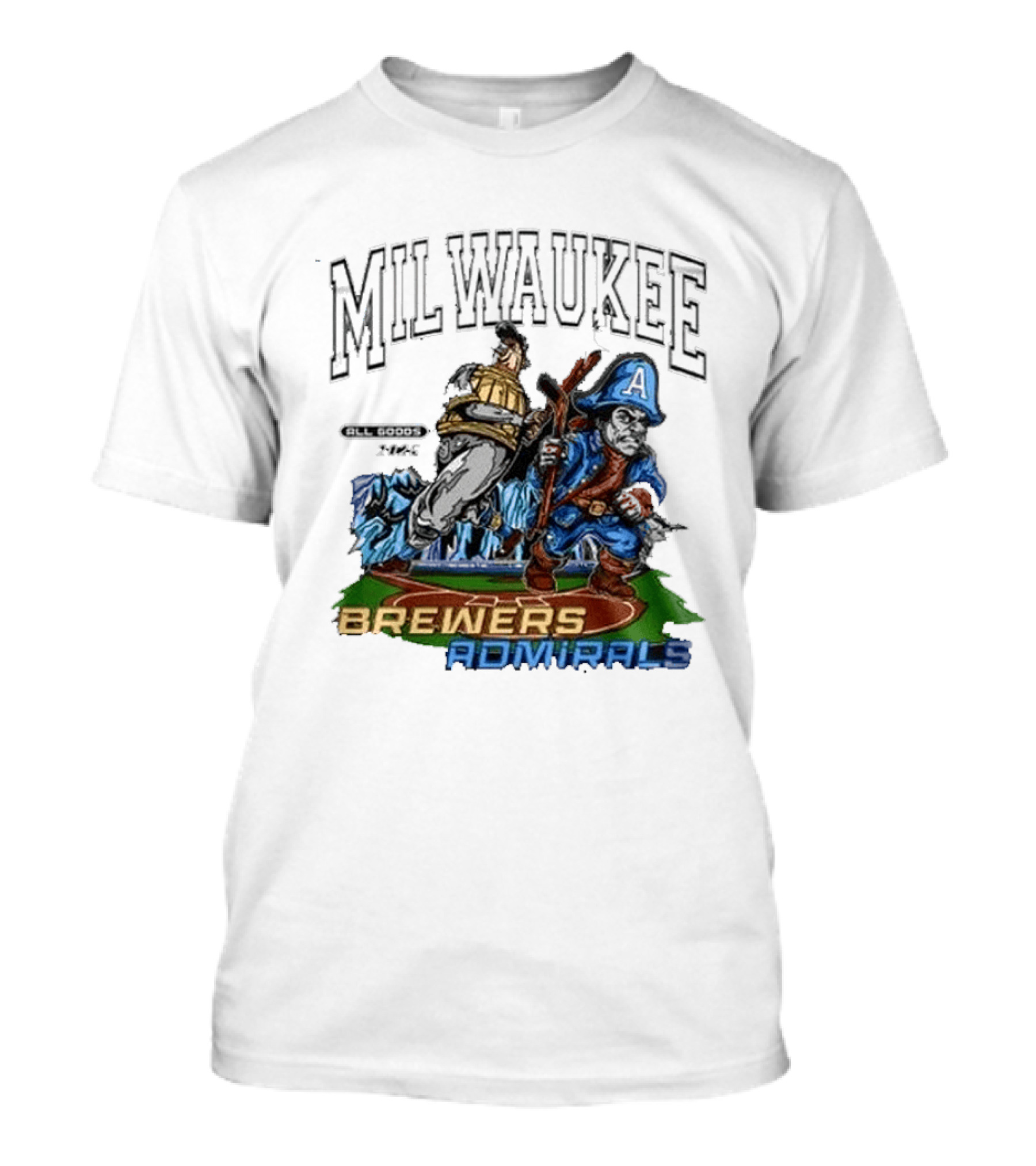 Milwaukee Brewers Admirals 2026 Night Collaboration T-Shirt