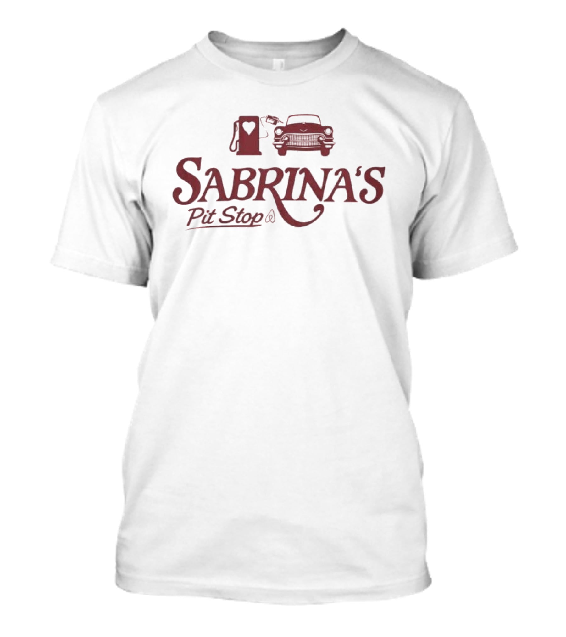 Sabrina's Pit Stop Vintage Car And Gas Pump T-Shirt