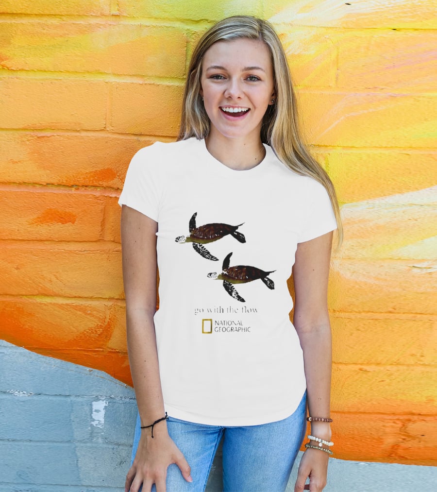 Sea Turtle Go With The Flow National Geographic T-Shirt