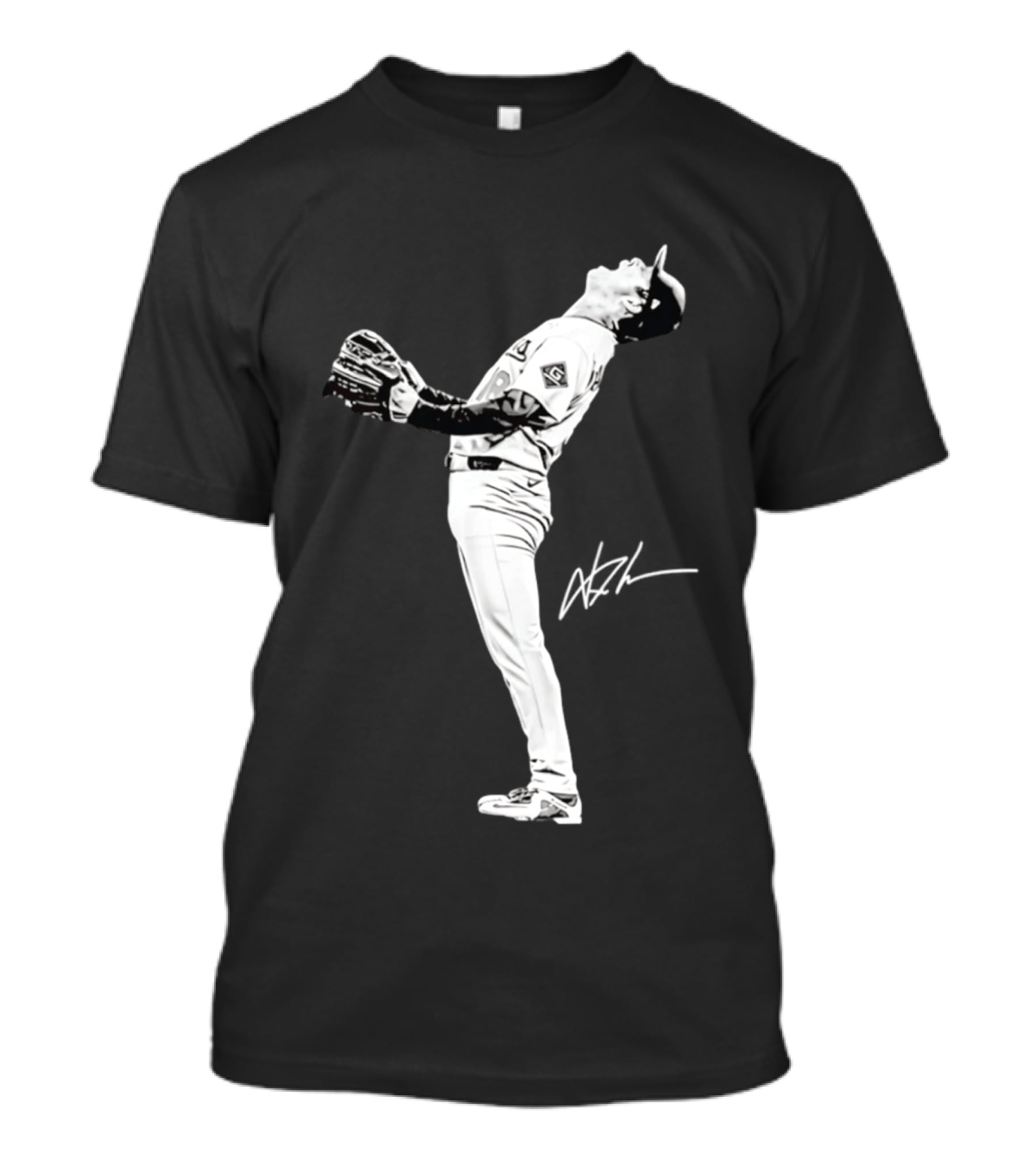 Yoshinobu Yamamoto Los Angeles Dodgers 2026 Player Action Pose T-Shirt