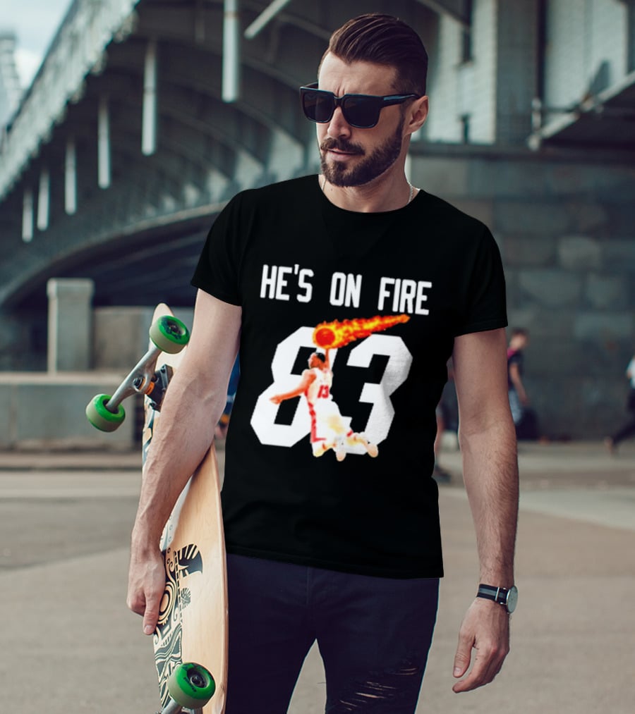 Bam Adebayo 83 Points He's On Fire Dunk Basketball T-Shirt