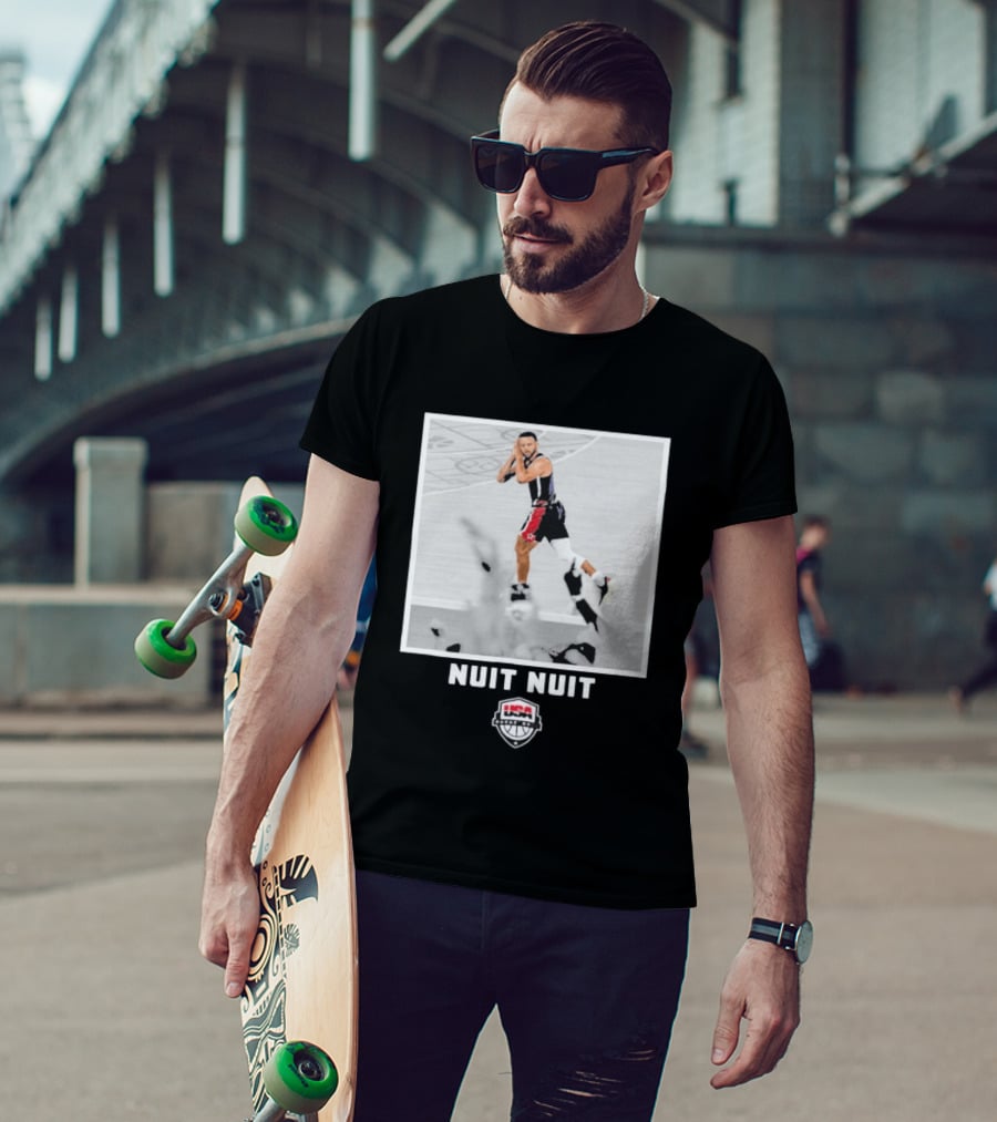 Stephen Curry Nuit Nuit USA Basketball Moments T-Shirt