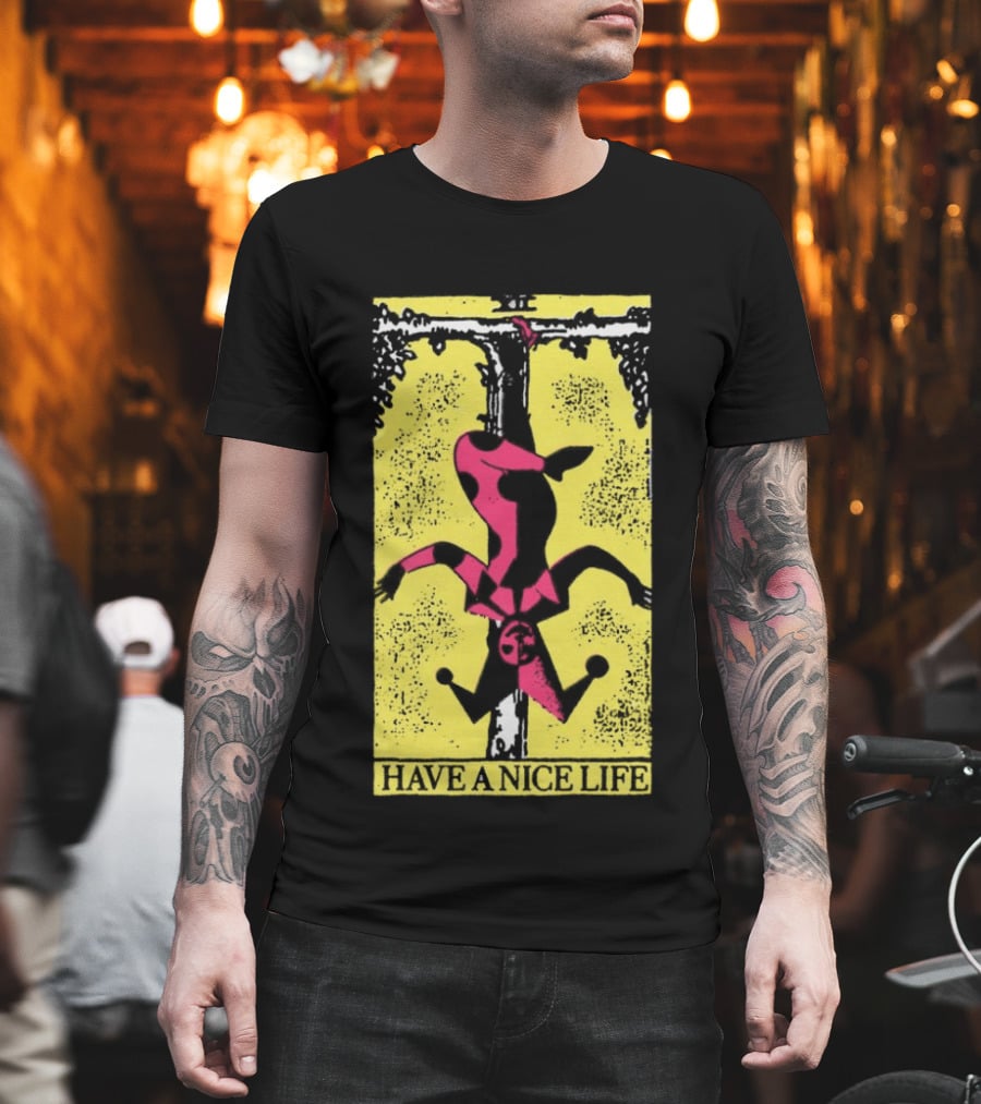 The Flenser Have A Nice Life Upside Down Guy Jester Tarot T-Shirt