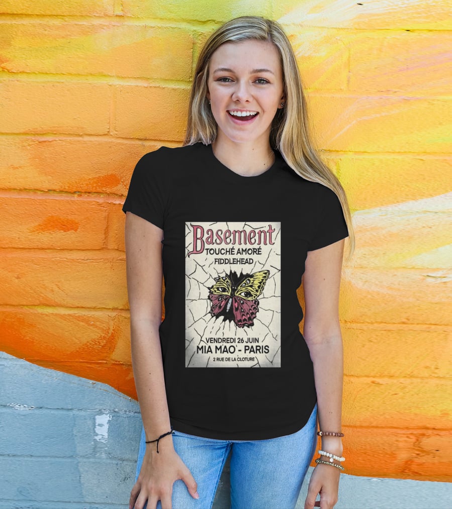 Basement Touche Amore Fiddlehead Mia Mao Paris June 26 Rue De La Cloture T-Shirt