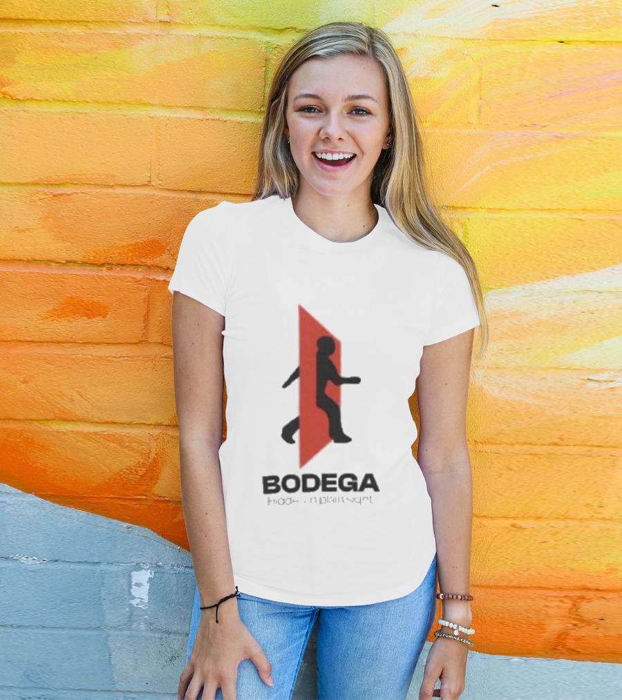 Bodega Doors Of Perception Person Walking Through Red Portal T-Shirt