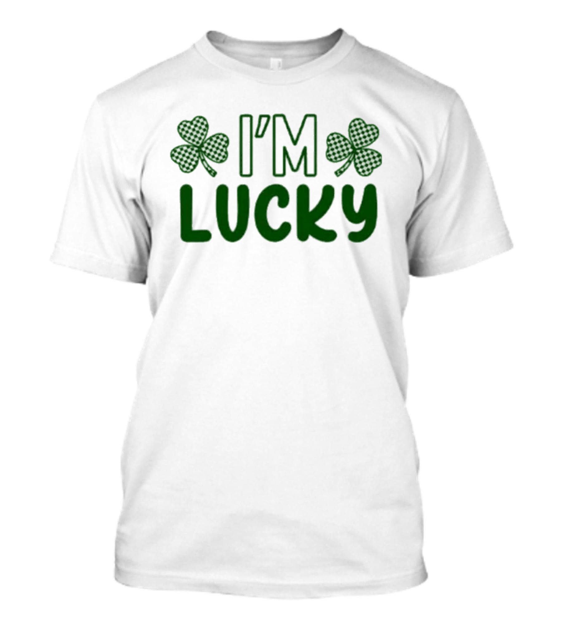 I'm Lucky Shamrock St. Patrick's Day Matching Outfit T-Shirt
