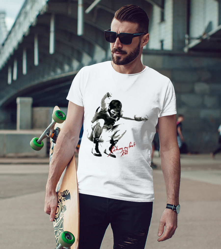 Ruel Kicking My Feet Dynamic Pose T-Shirt