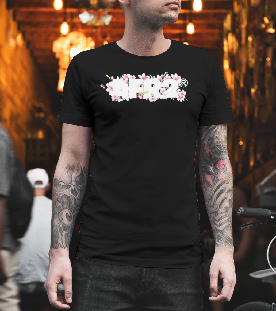 FR2 Embroidery Sakura Cherry Blossoms T-Shirt
