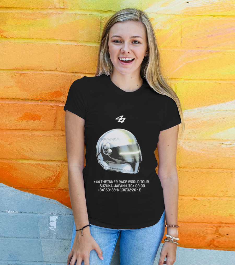 Sorayama Inner Race 44 Lewis Hamilton Helmet T-Shirt