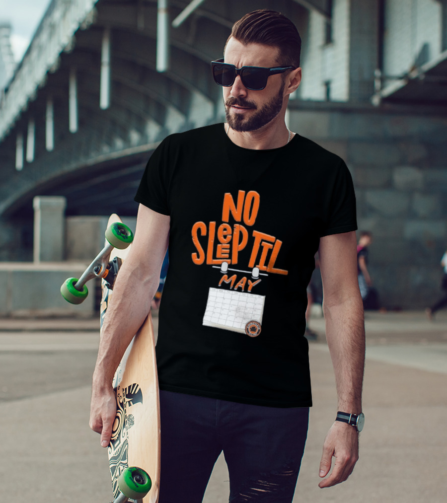 No Sleep Til May Armchair Illinois Fighting Illini Calendar T-Shirt