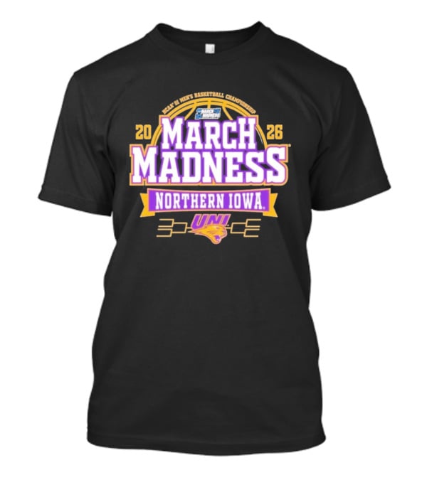Northern Iowa Panthers 2026 NCAA DI Men's Basketball March Madness Bound Championship T-Shirt
