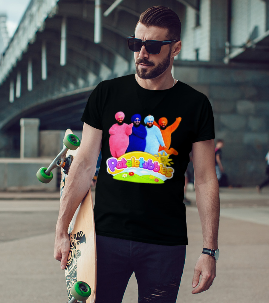 Pateletubbies Indian Characters With Colorful Outfits T-Shirt