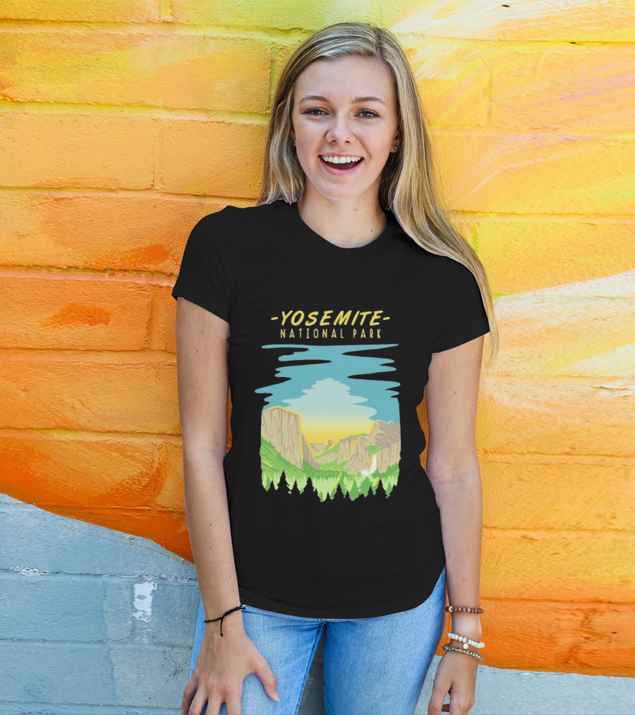 Yosemite National Park Scenic Nature Vista T-Shirt