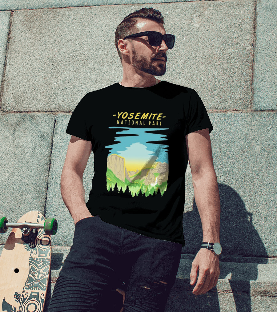 Yosemite National Park Scenic Nature Vista T-Shirt