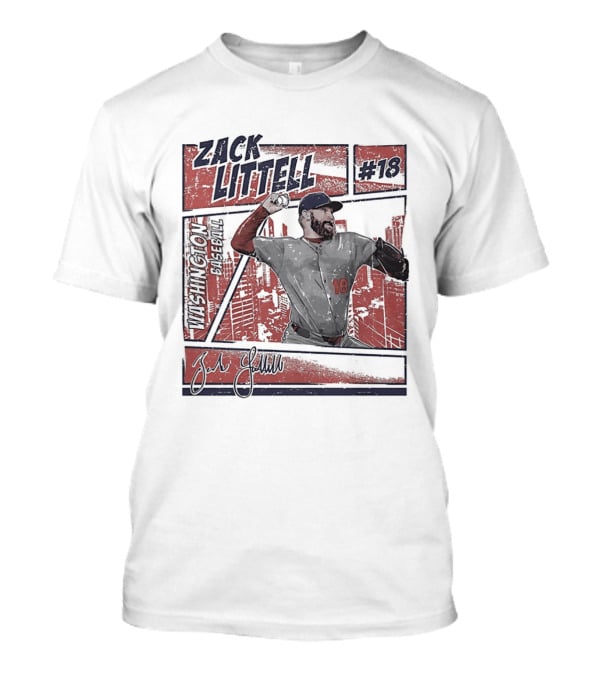 Zack Littell #18 Washington Nationals T-Shirt
