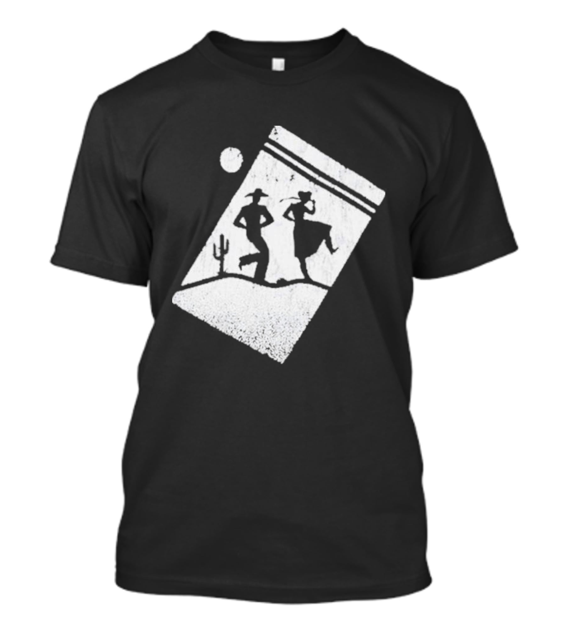 Paul Cauthen Cocaine Country Dancing Silhouette Cowboys Western T-Shirt