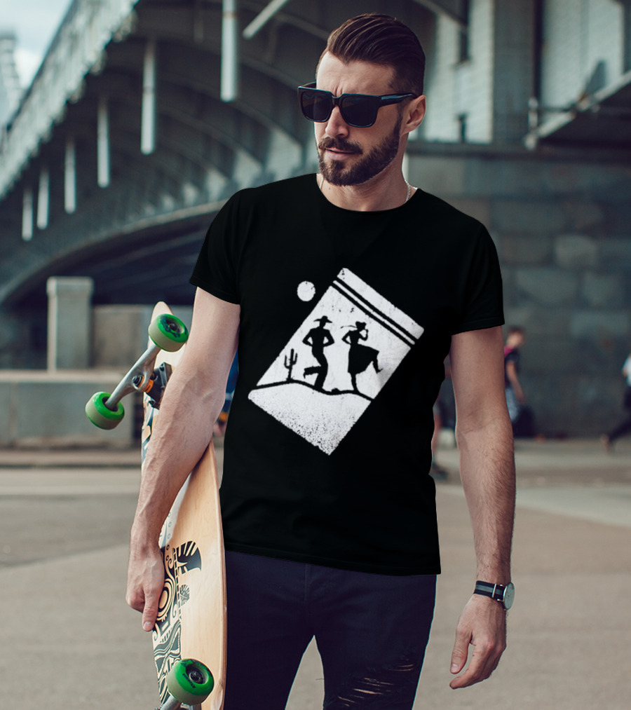 Paul Cauthen Cocaine Country Dancing Silhouette Cowboys Western T-Shirt