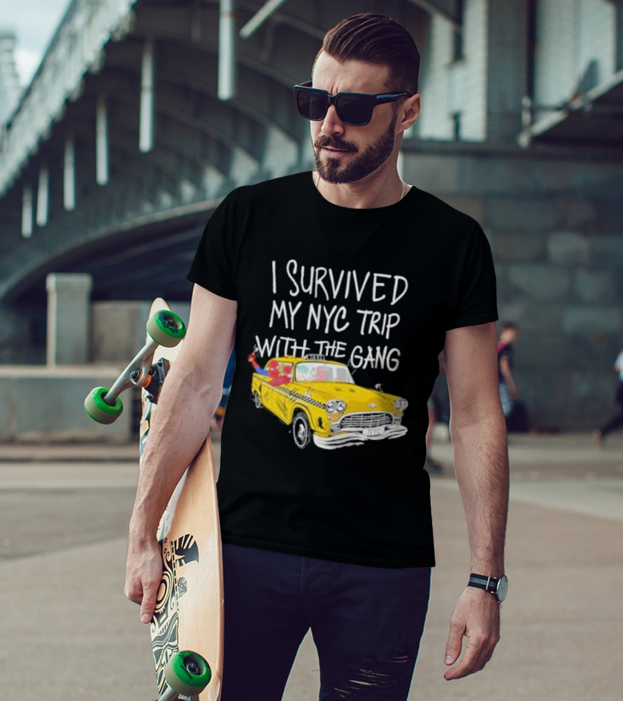 I Survived My NYC Trip With The Gang Spider Perks Taxi Adventure T-Shirt