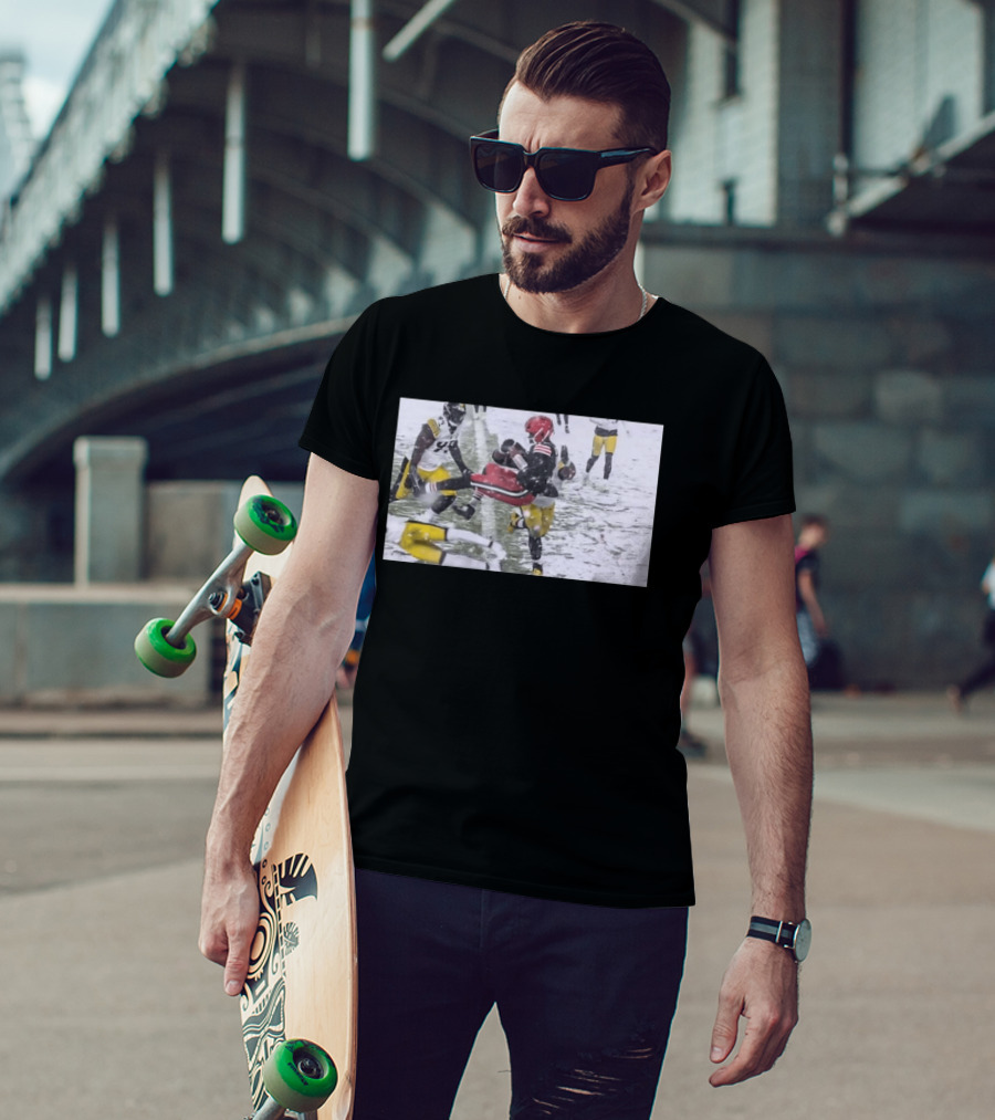 Jameis Winston Cleveland Browns Snow Game Touchdown Action T-Shirt