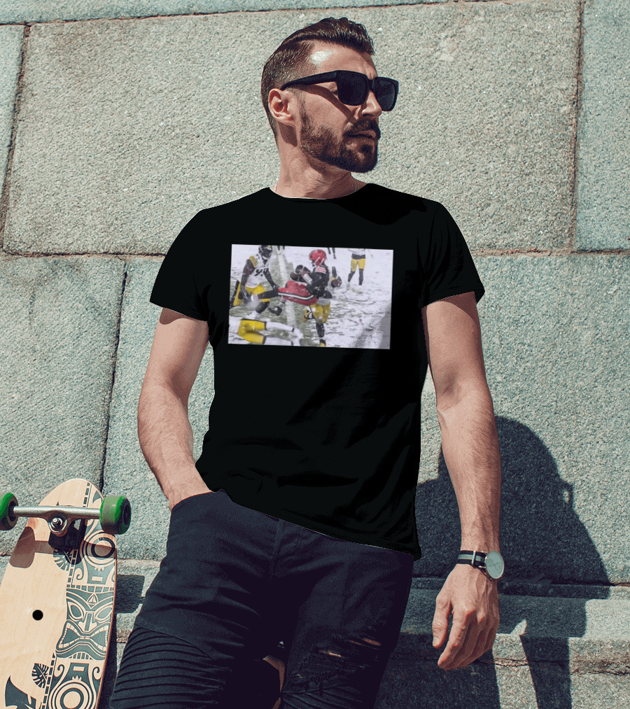 Jameis Winston Cleveland Browns Snow Game Touchdown Action T-Shirt